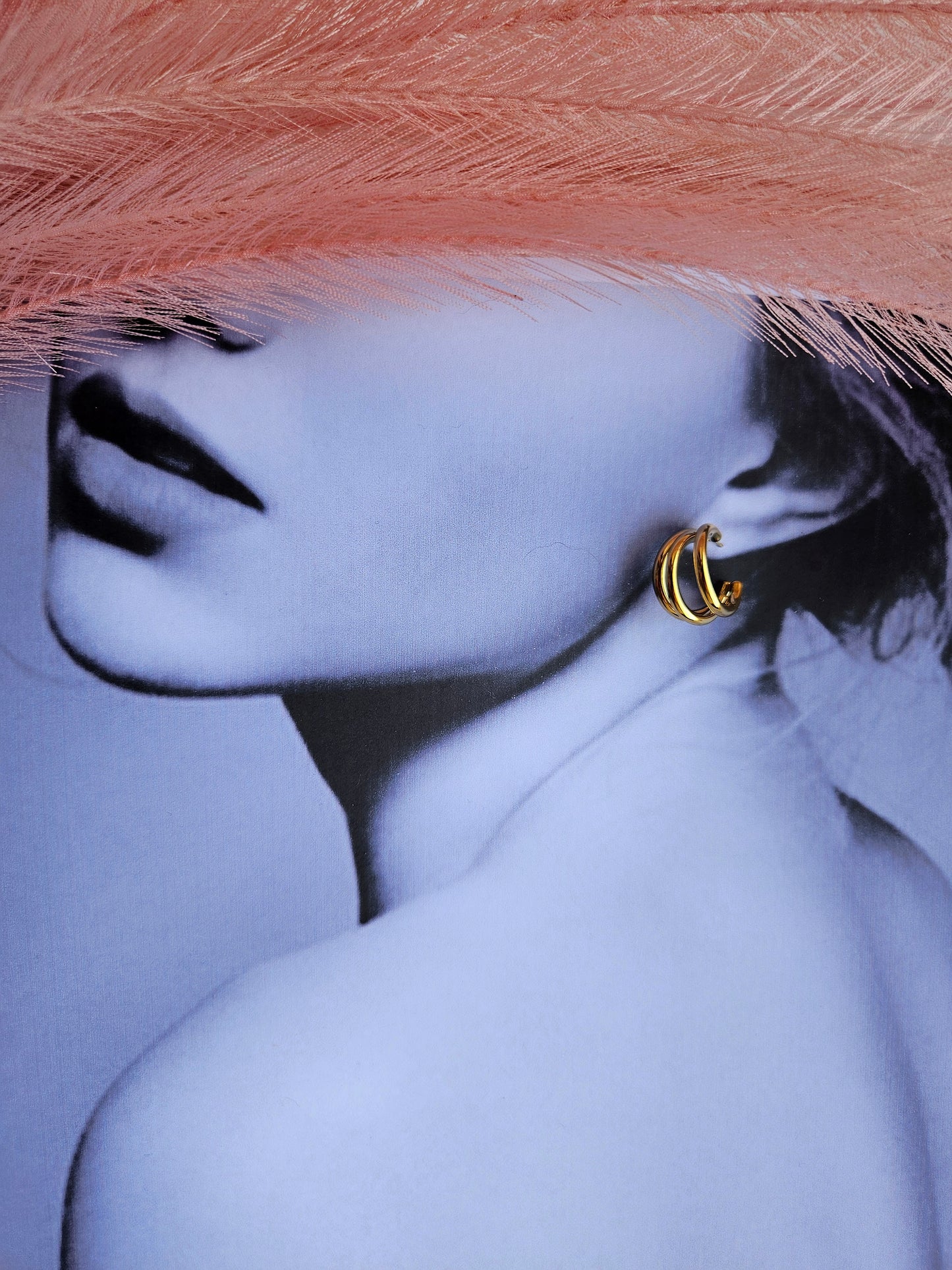 Orecchini Hoop Tre Fili