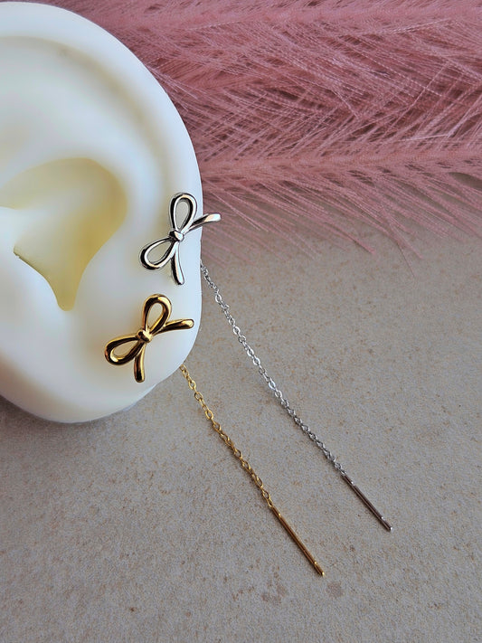 Orecchino Saliscendi Fiocchetto