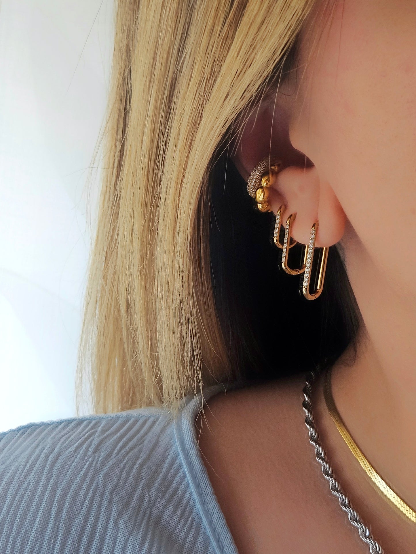 Set Orecchini Squadrati