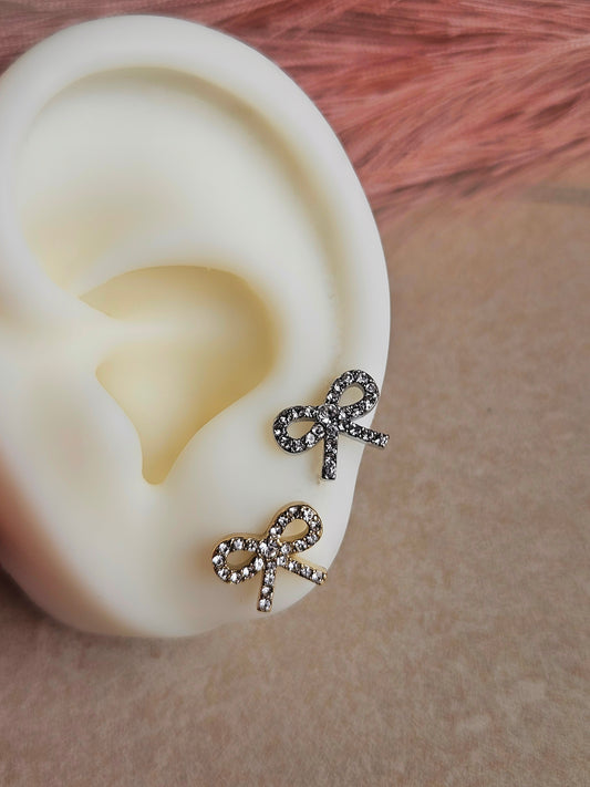 Orecchini Lobetto Fiocco Sparkling Baby