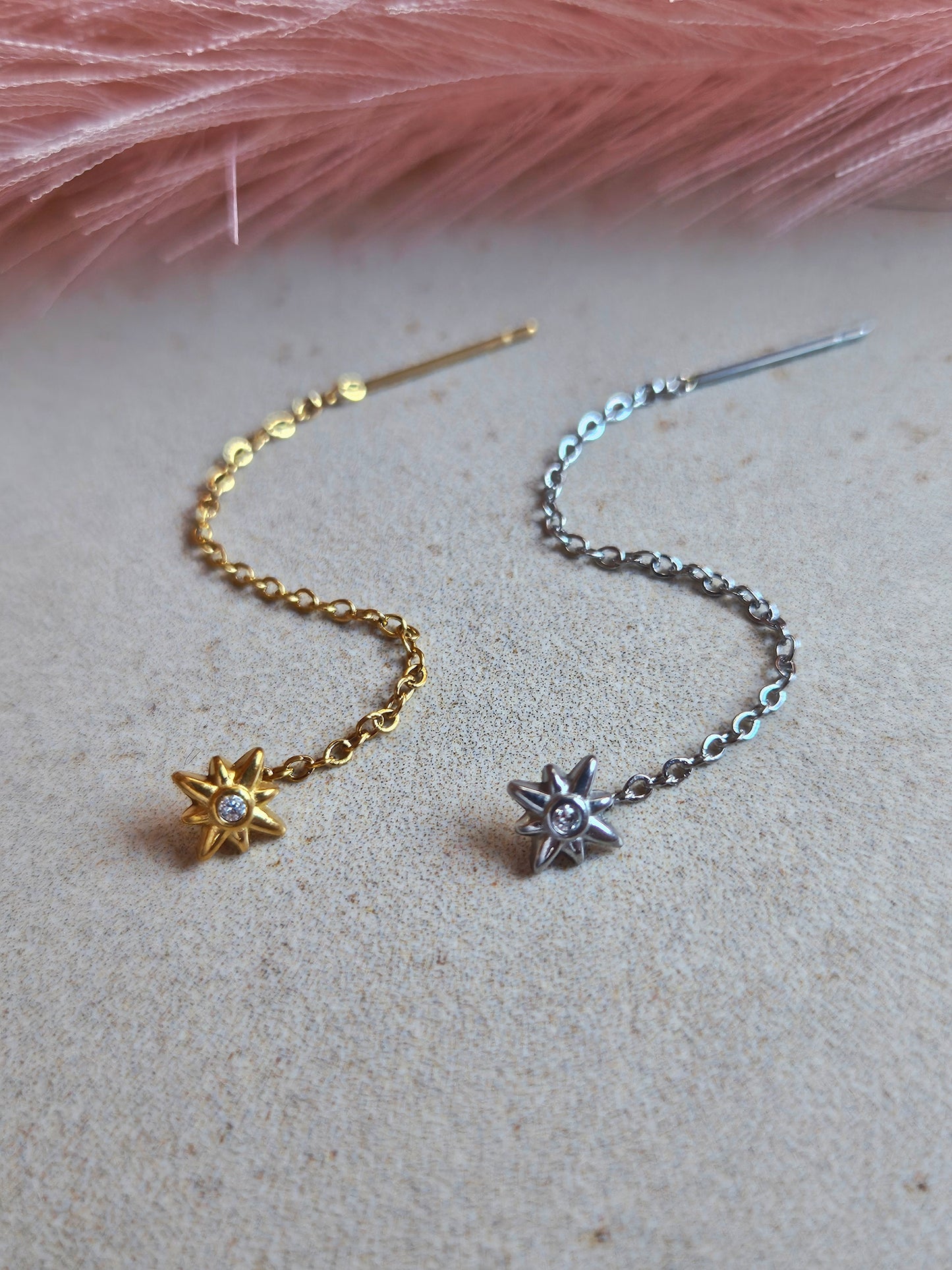 Orecchino Saliscendi Stella Polare