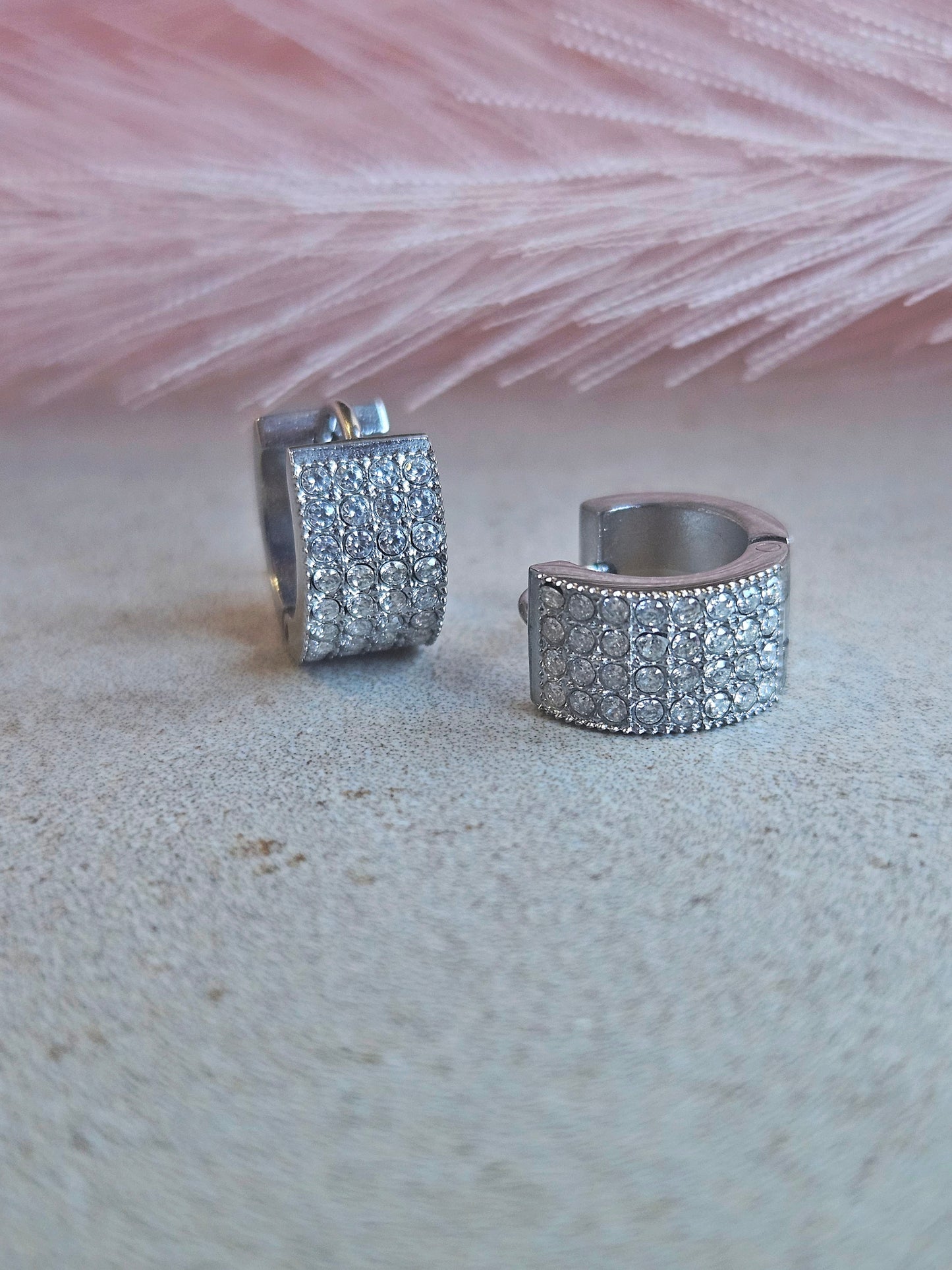 Orecchini Hoop Fascia Sparkling