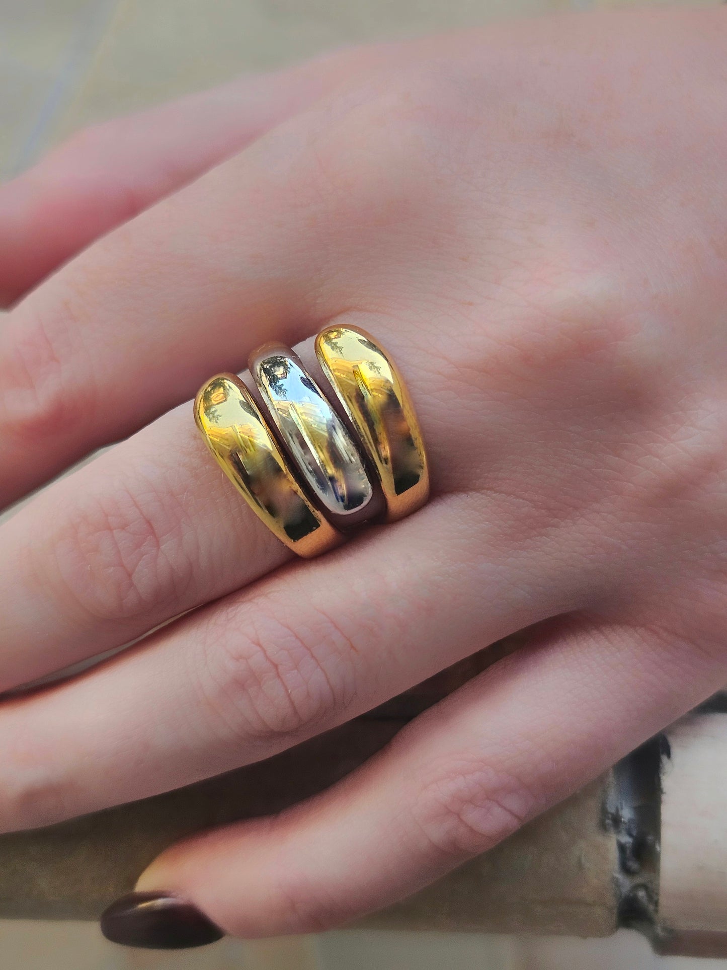 Anello Tria Bicolor