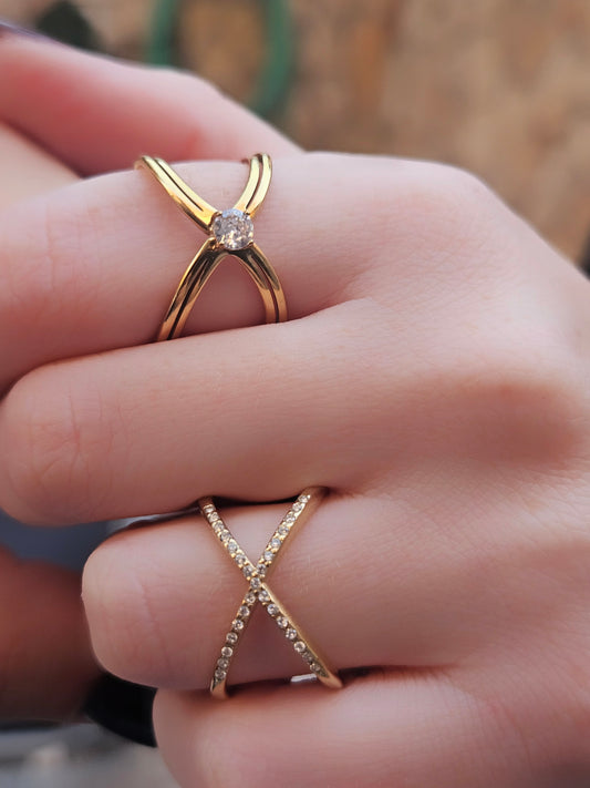 Anello Incrocio Punto Luce