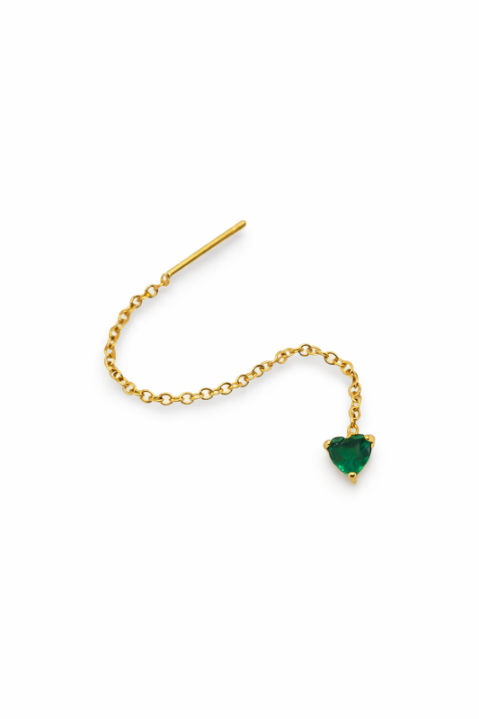 Orecchino Saliscendi Cuore Punto Luce