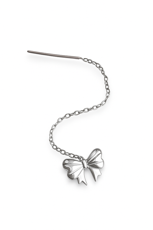 Orecchino Saliscendi Fiocchetto Velvet