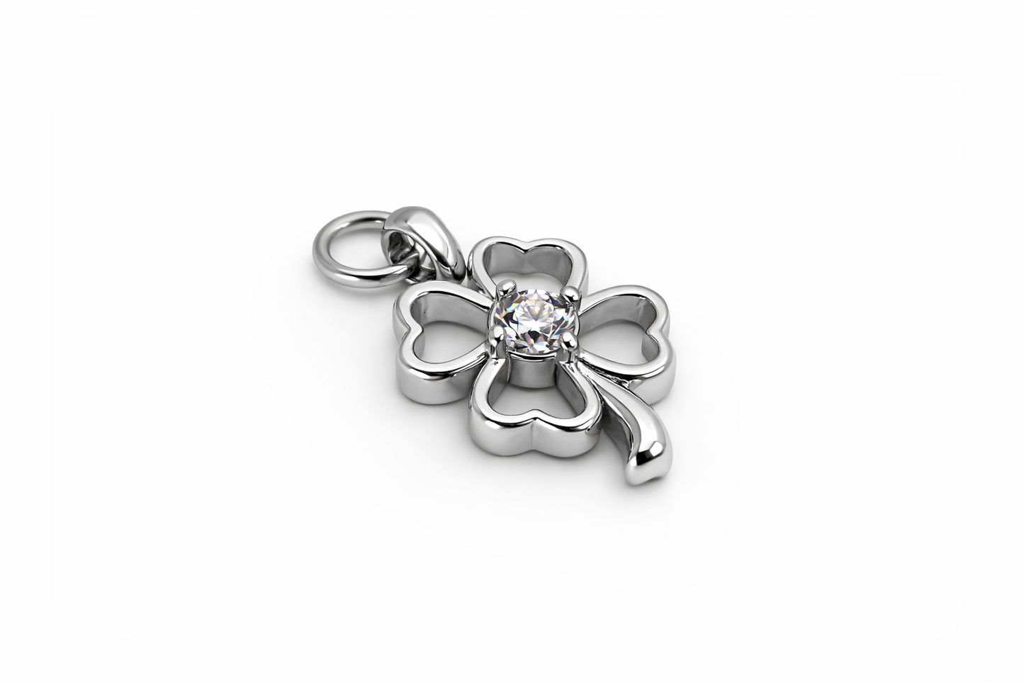 Ciondolo Quadrifoglio Punto Luce