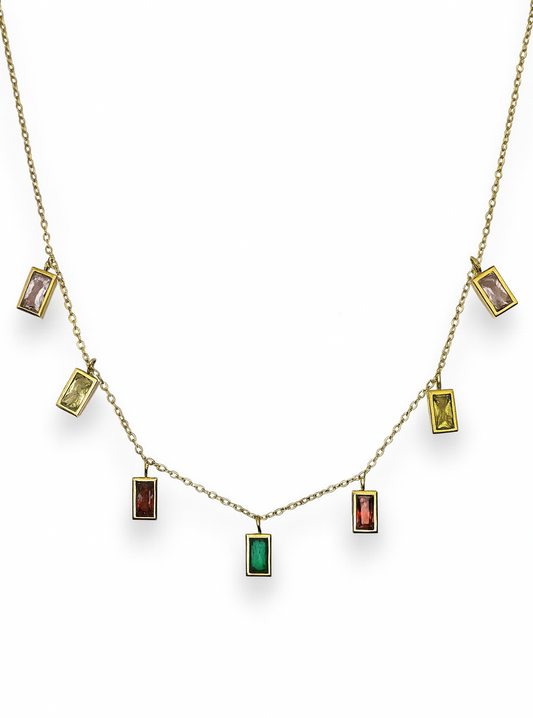 Collana Baguette Pastel