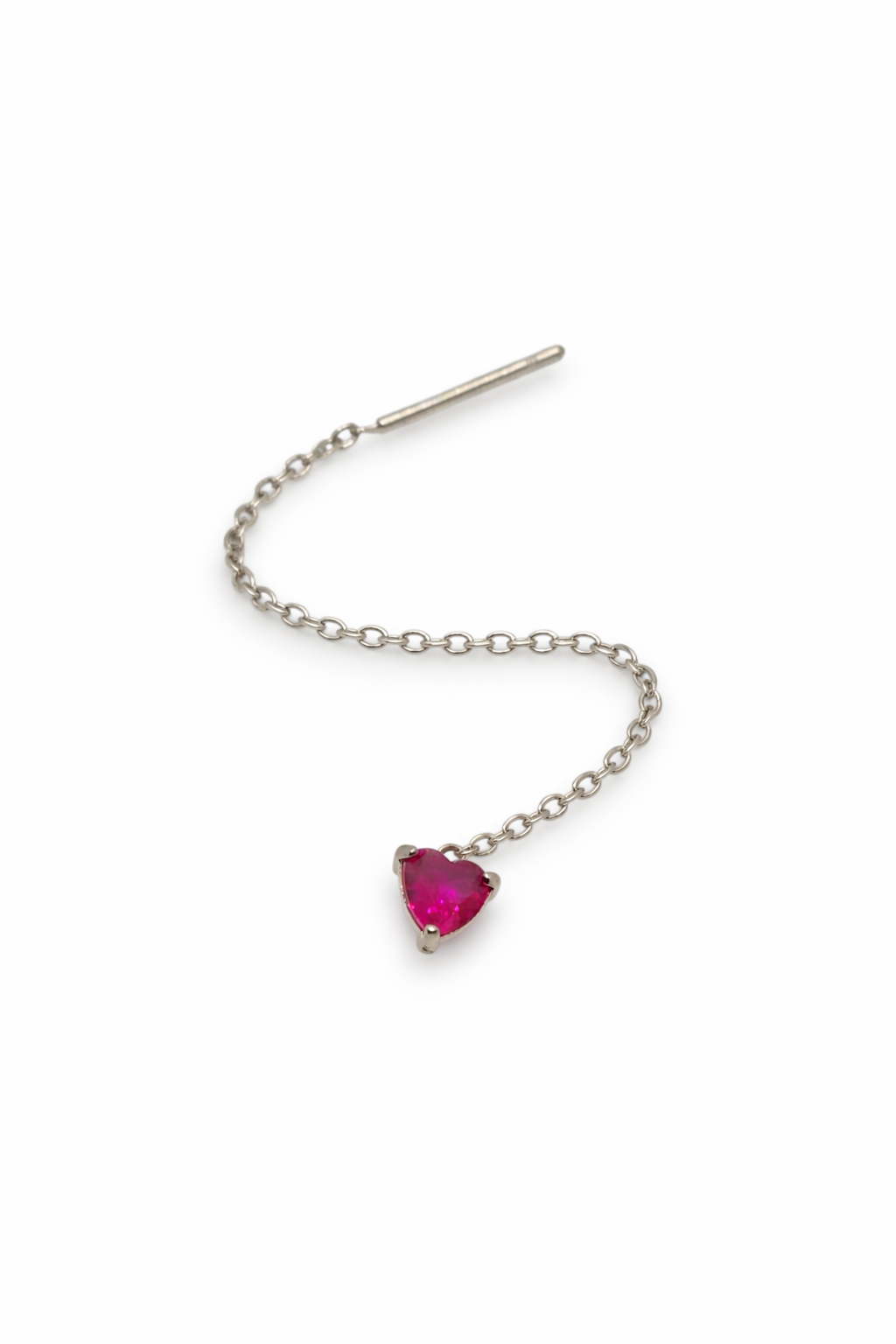 Orecchino Saliscendi Cuore Punto Luce