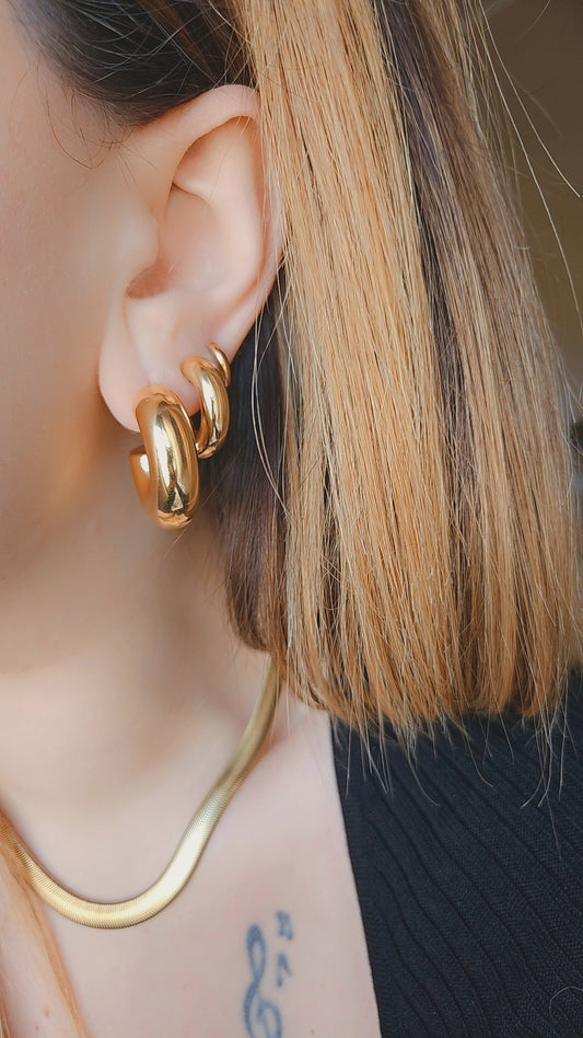 Orecchini hoop Chubby Mini