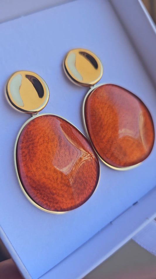 Orecchini Gemma Ruggine