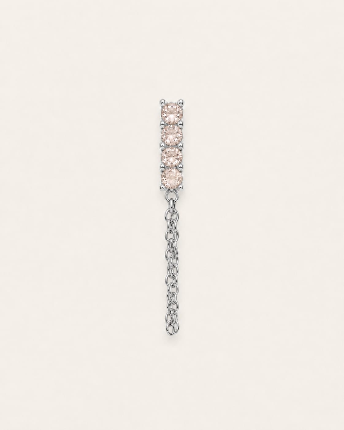 Orecchino Crystal Line Chain