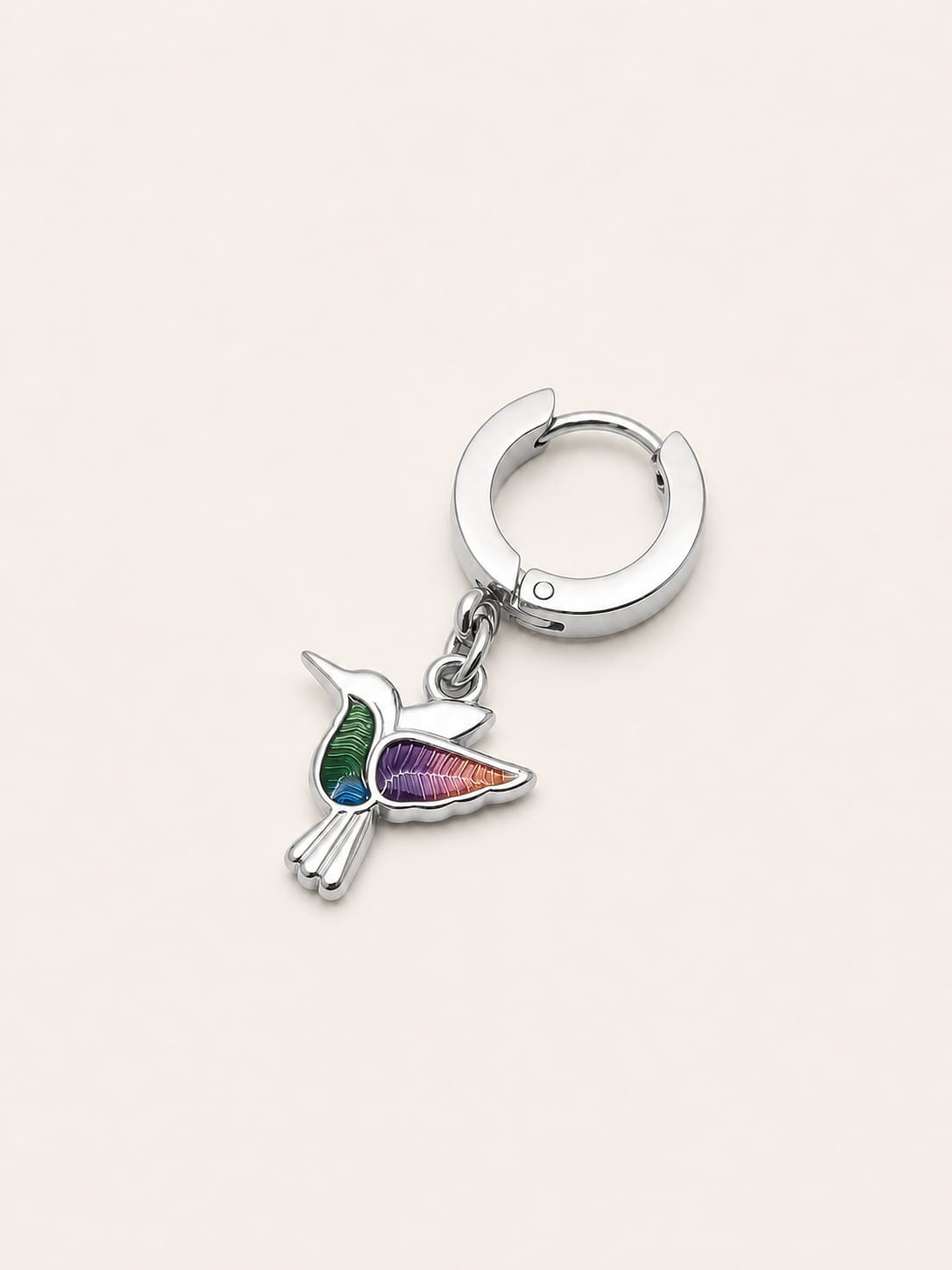 Orecchino Hoop Colibrì