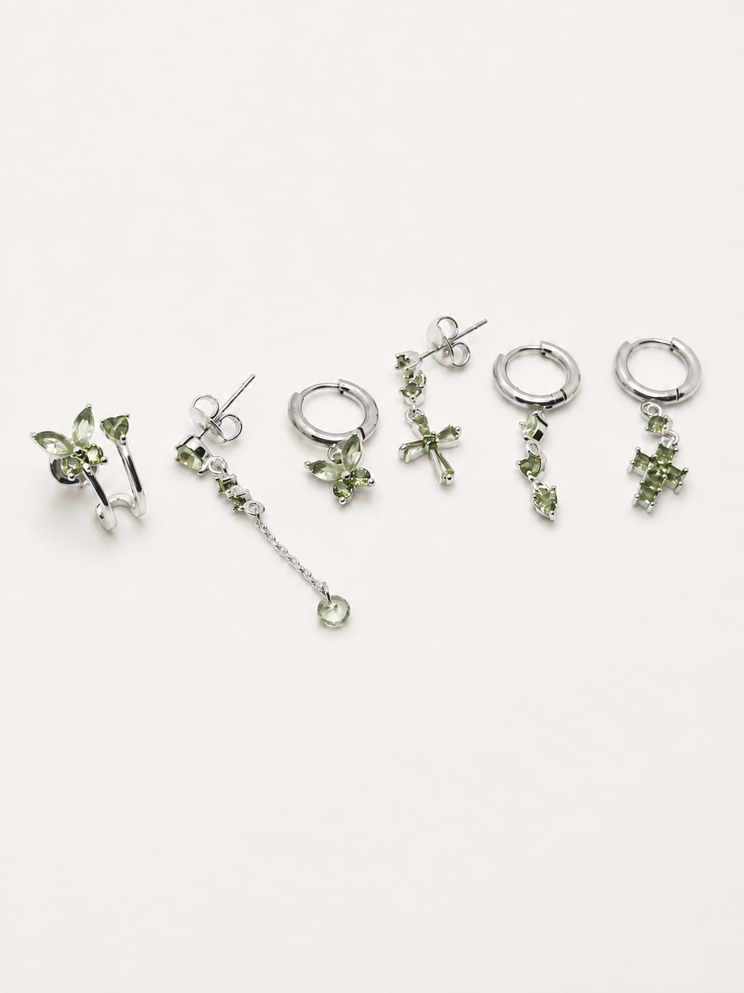 Set Orecchini Farfalla Bijou Green