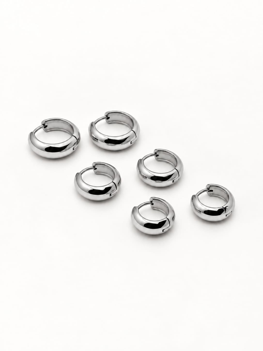 Set Sei Orecchini Hoop Bold