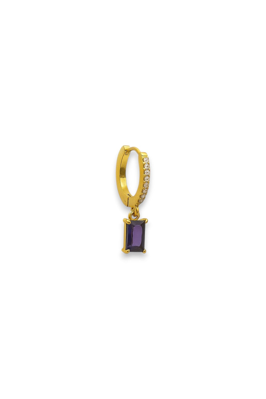 Orecchino Hoop Chic Baguette