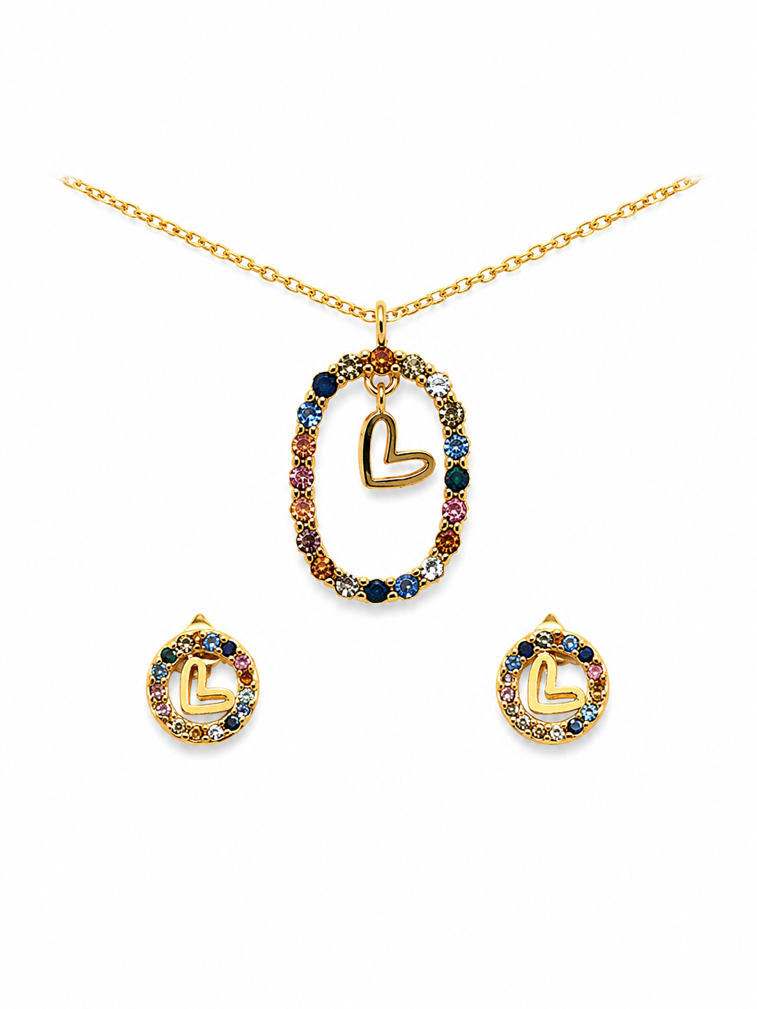 Set Collana e Orecchini Lobetto Love