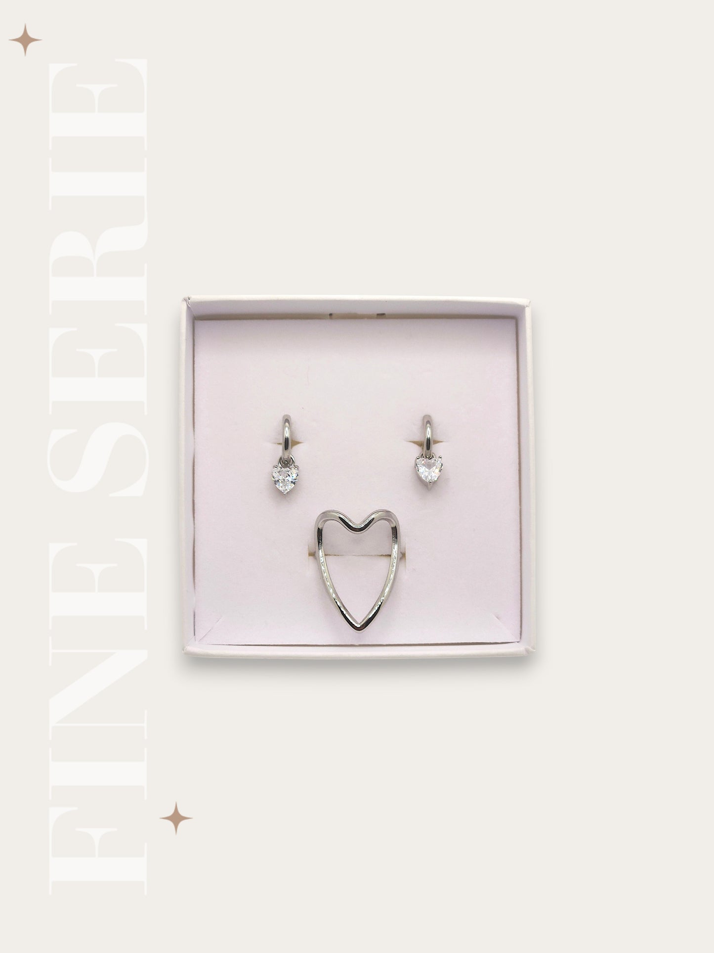 Set In Love Anello e Hoop Punto Luce Cuore