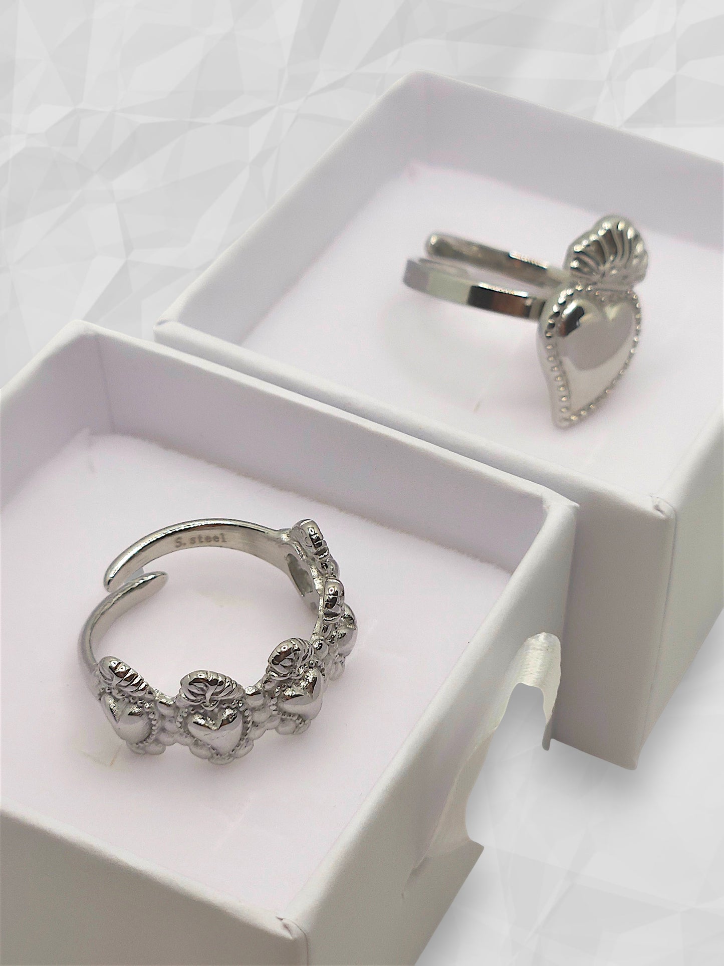 Set Anelli Cuore Sacro