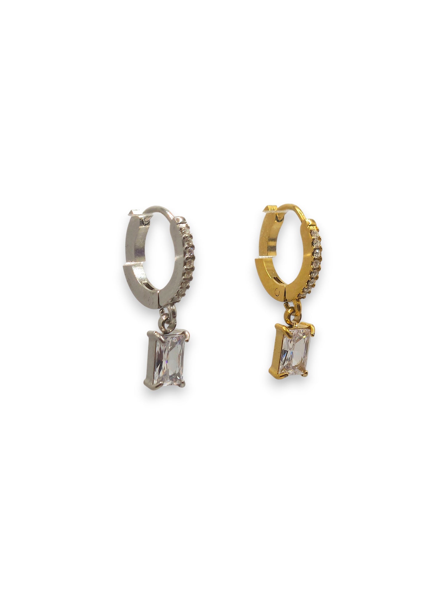 Orecchino Hoop Chic Baguette Classic