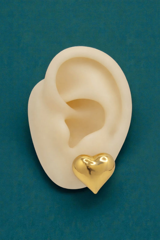 Orecchini Lobetto Cuore Bold Large