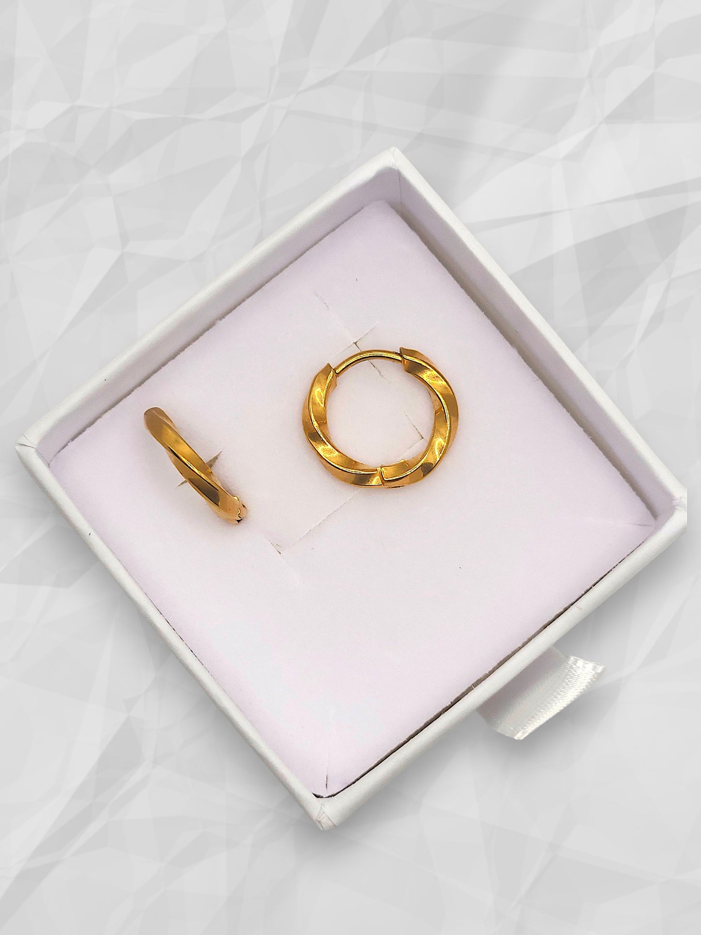 Orecchini Mini Hoop Intrecciati