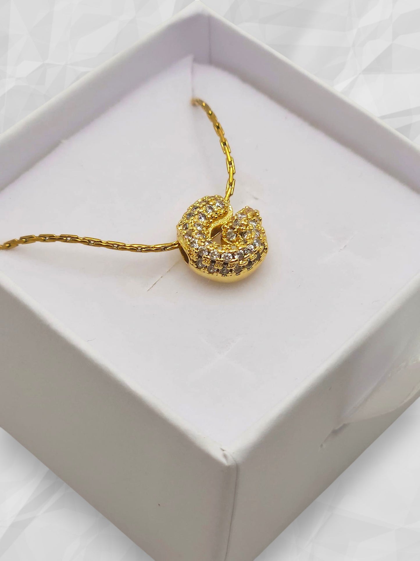 Ciondolo Iniziale G Pavè Palloncino