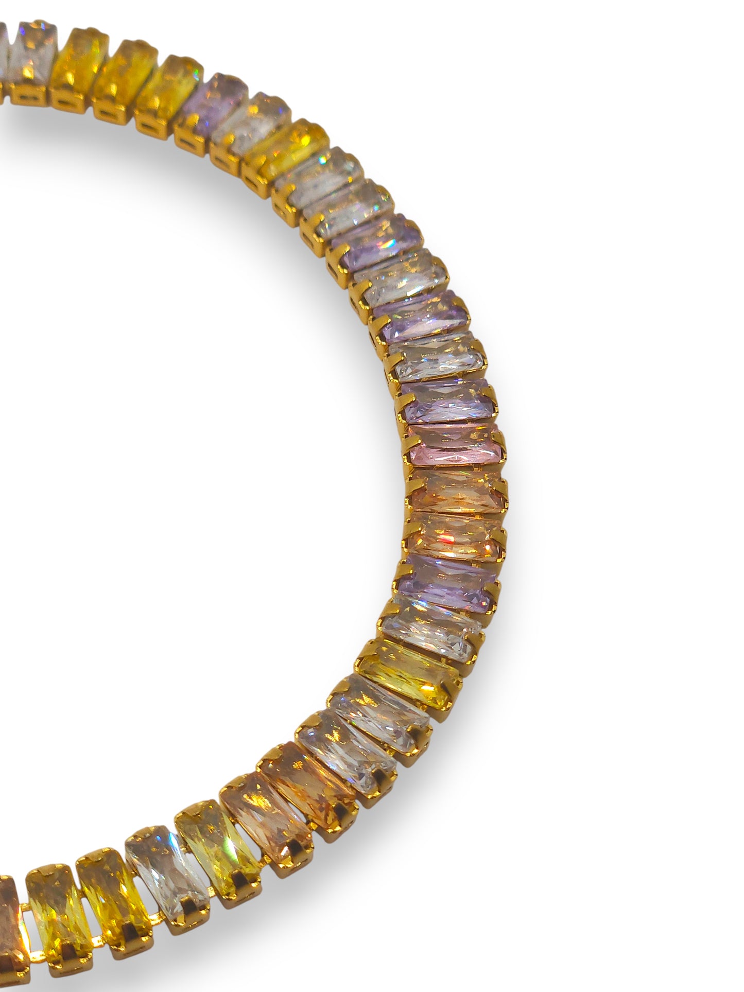 Bracciale Tennis Baguette Pastel