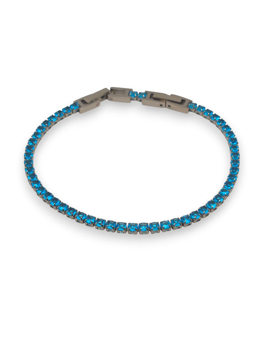 Bracciale Tennis Classic Azzurro