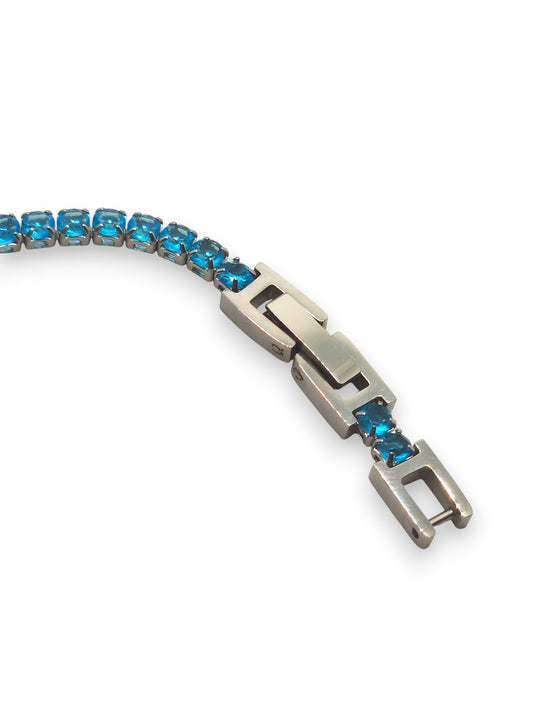 Bracciale Tennis Classic Azzurro