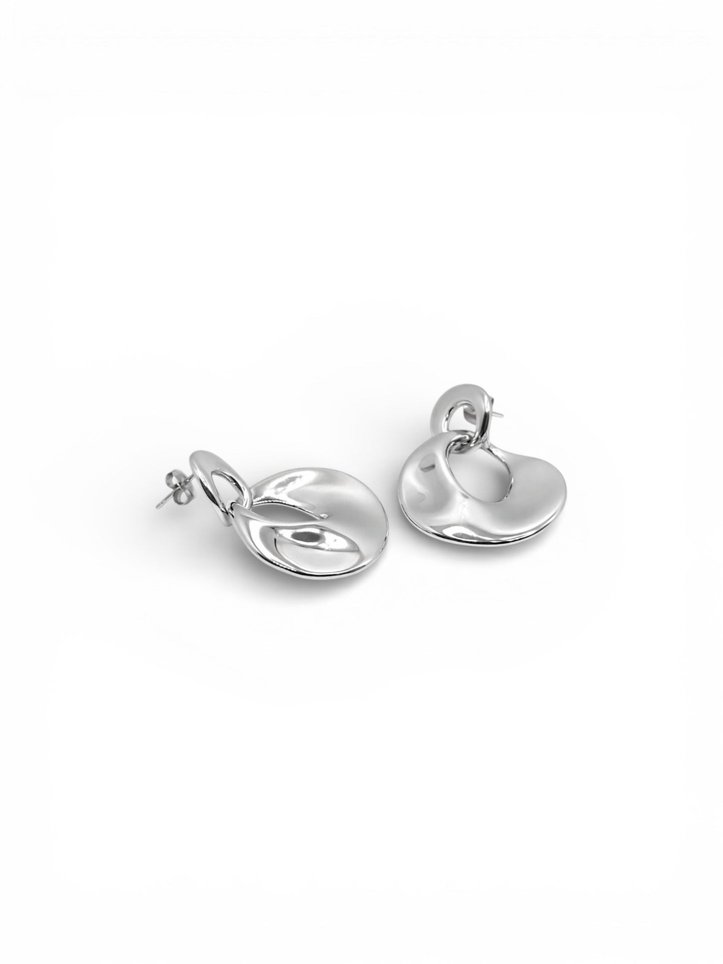 Orecchini Cerchio Fluido Duo