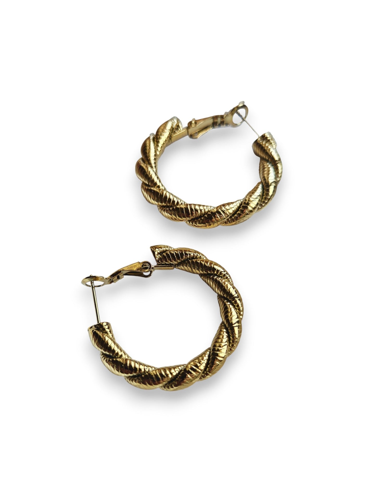 Orecchini Hoop Intrecciati