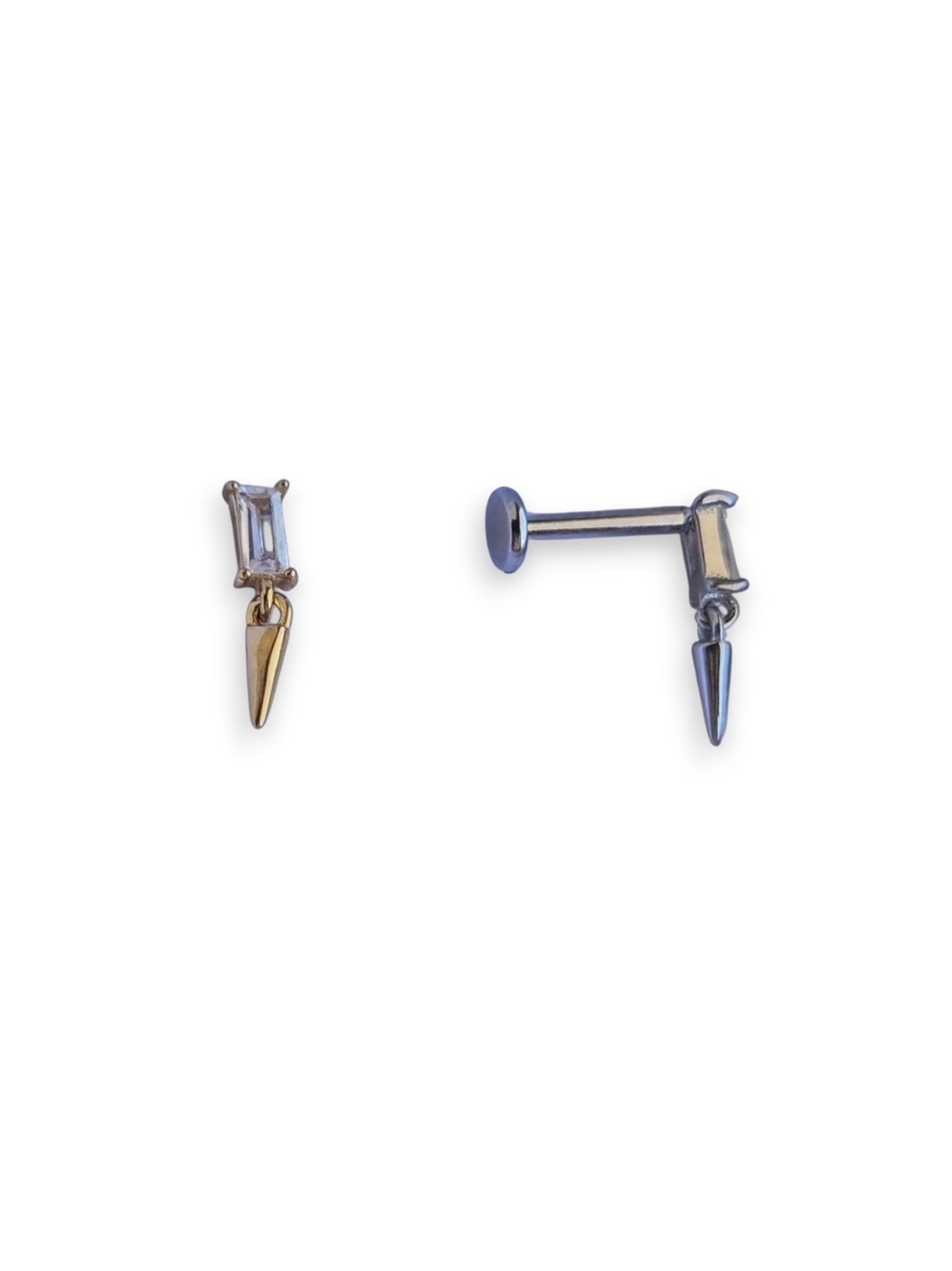 Piercing Mini Baguette Con Pendente