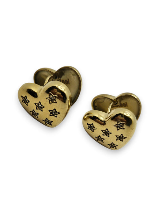 Orecchini Cuore Bottone