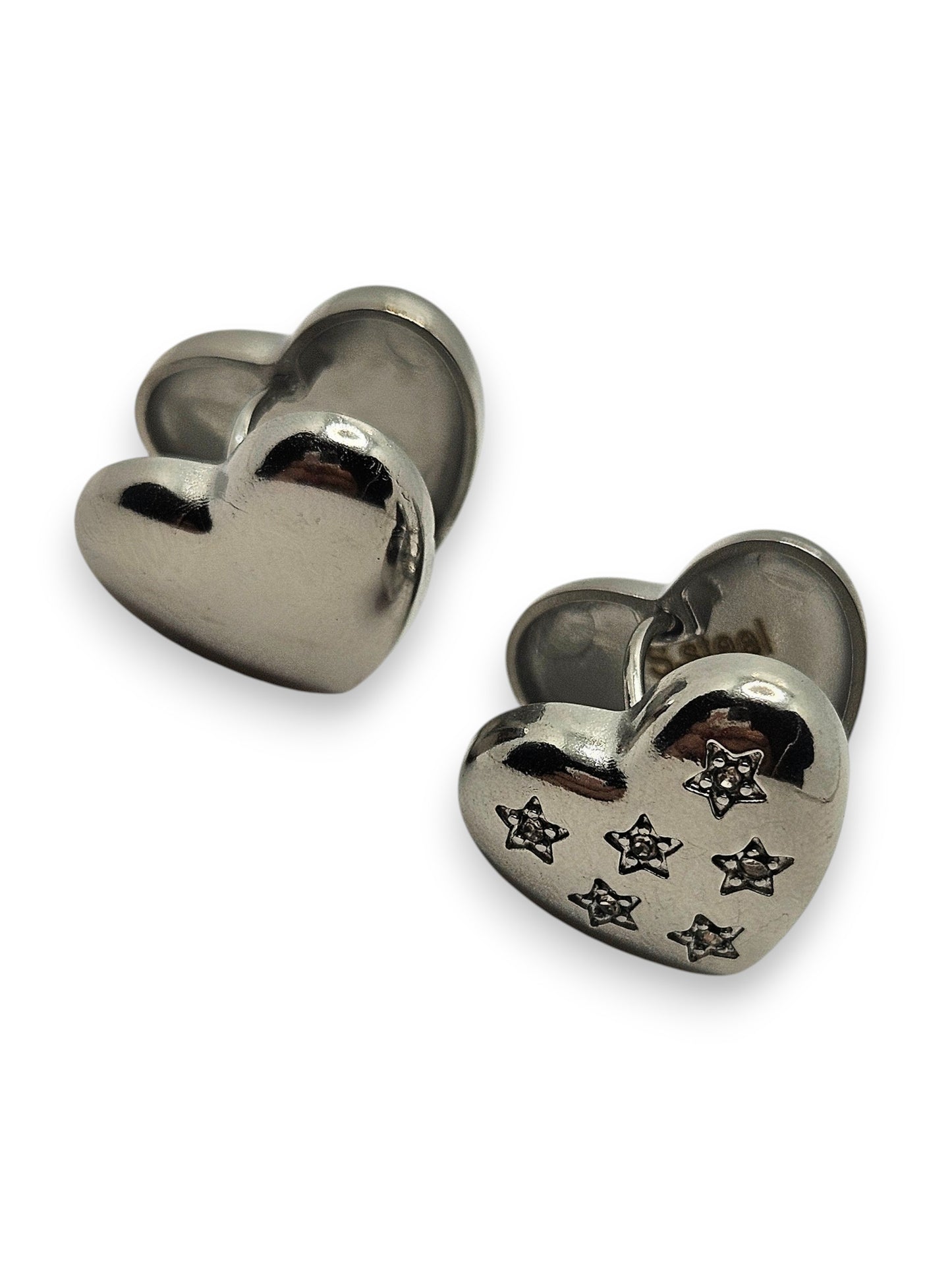 Orecchini Cuore Bottone
