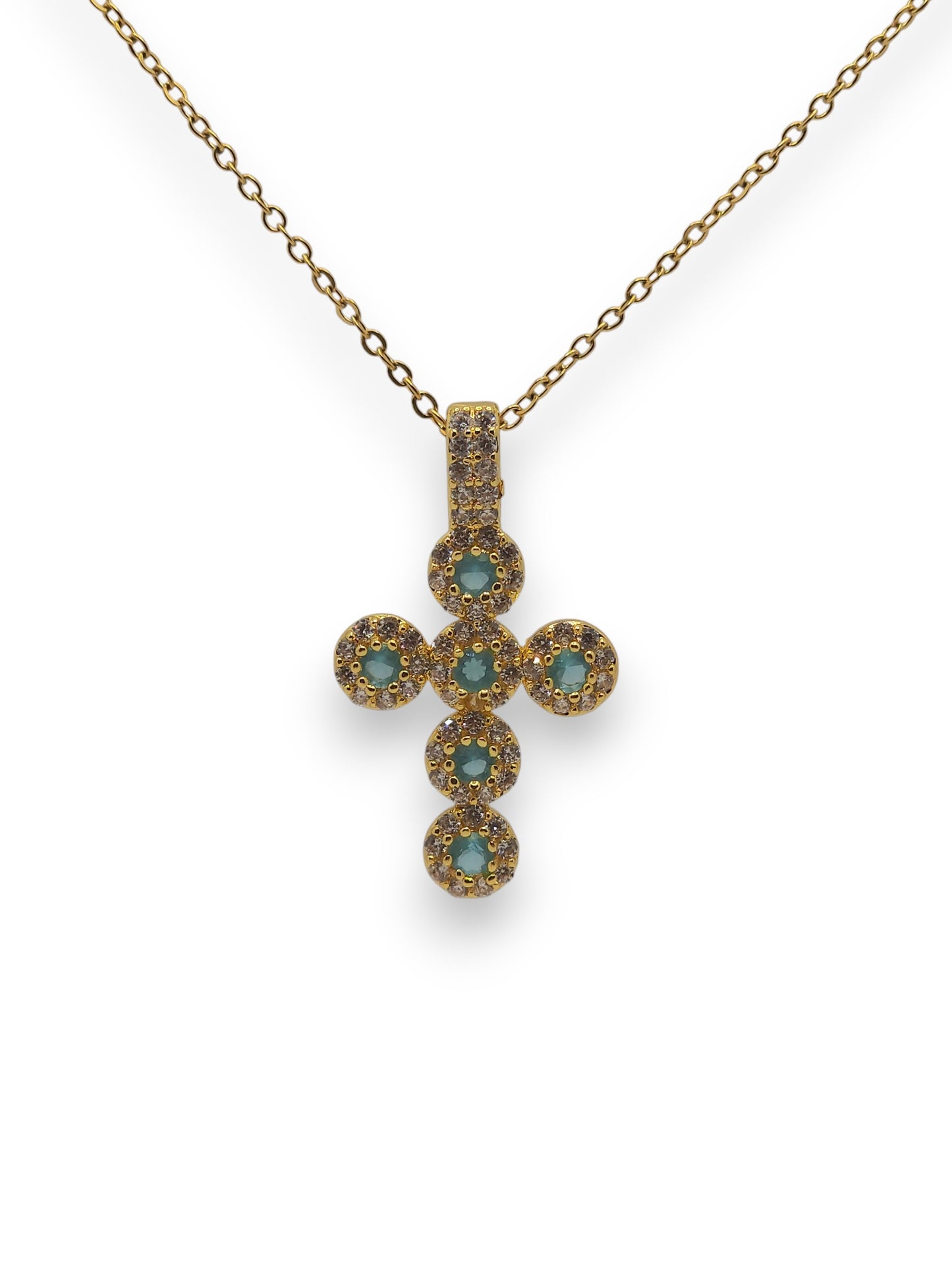 Collana Croce Zirconia