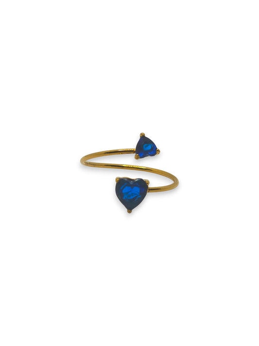 Anello Fedina Doppio Cuore