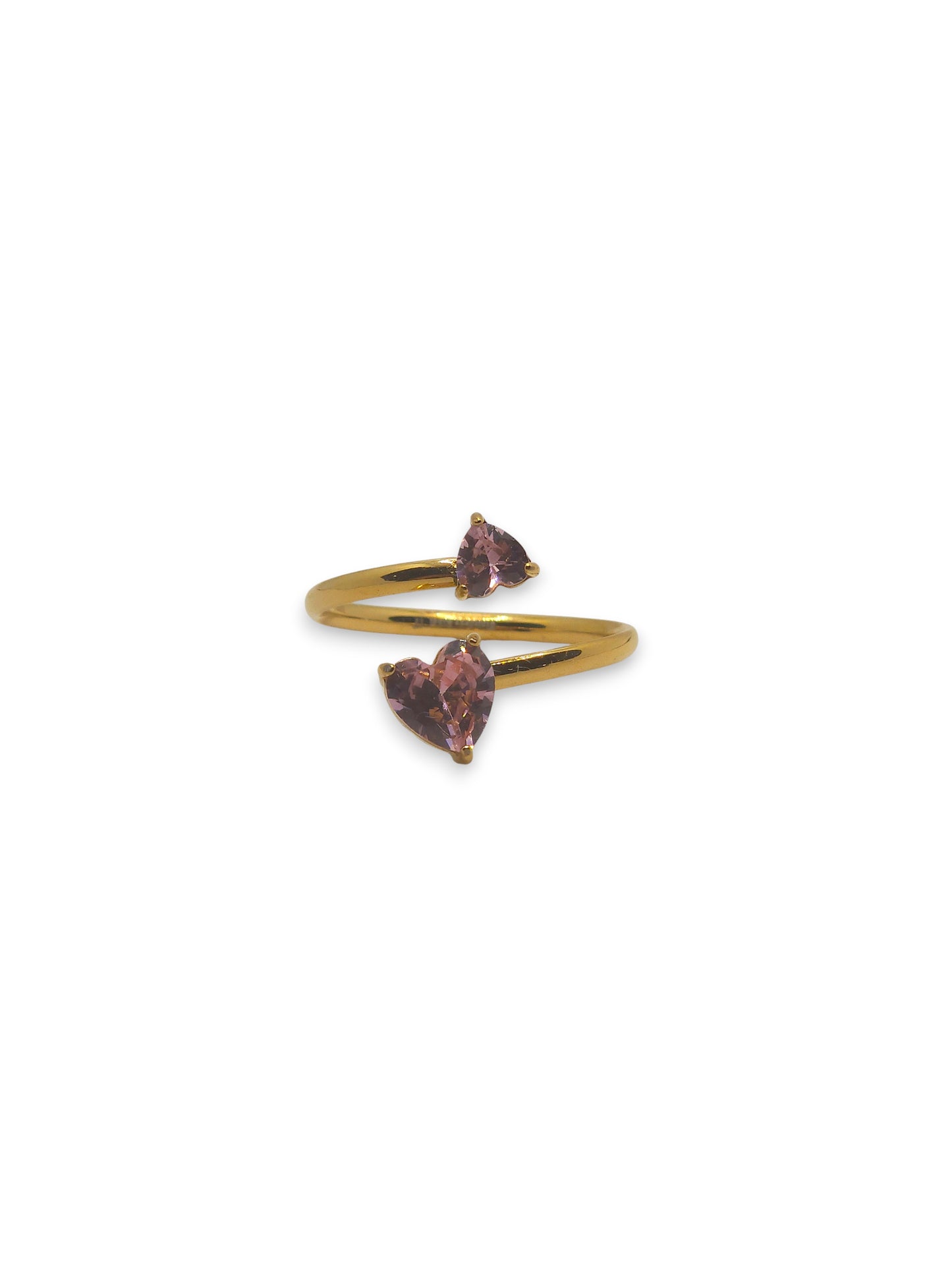 Anello Fedina Doppio Cuore