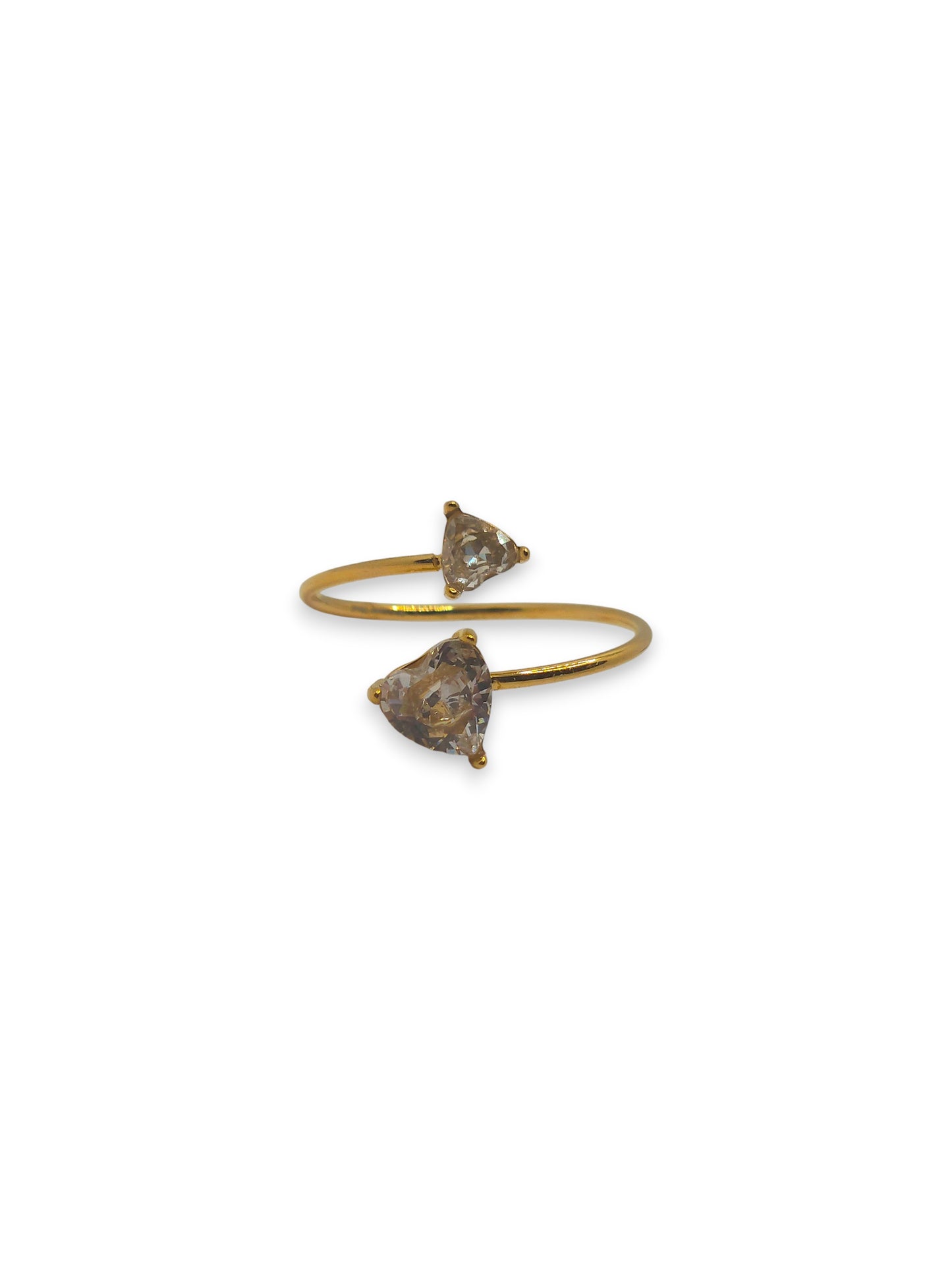 Anello Fedina Doppio Cuore