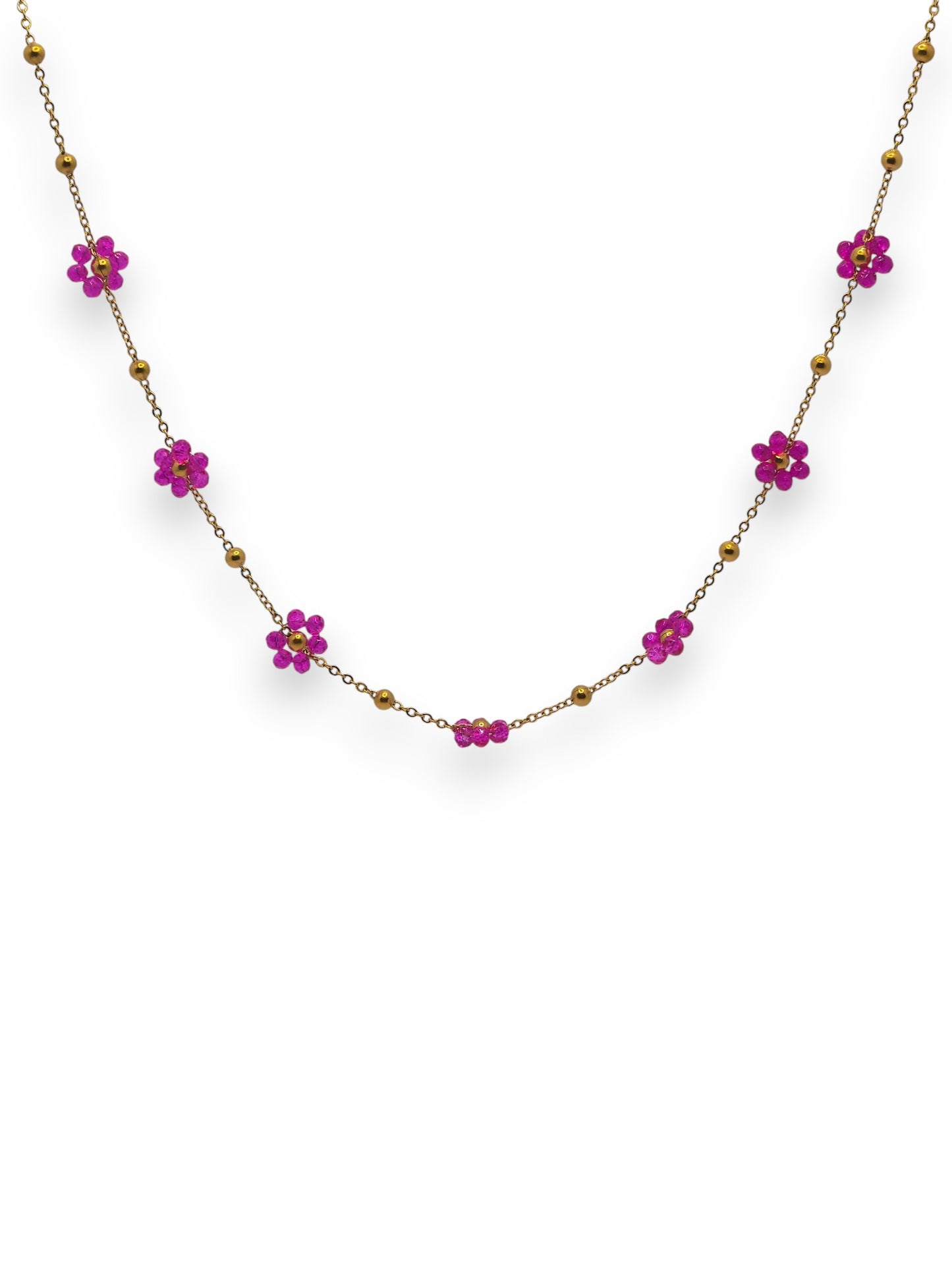 Collana Margherita Perline Colorate