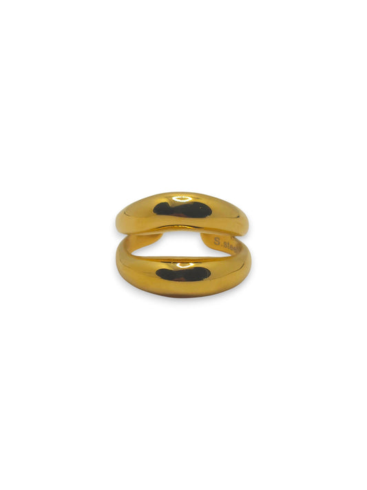 Anello Doppia Fascia Bold