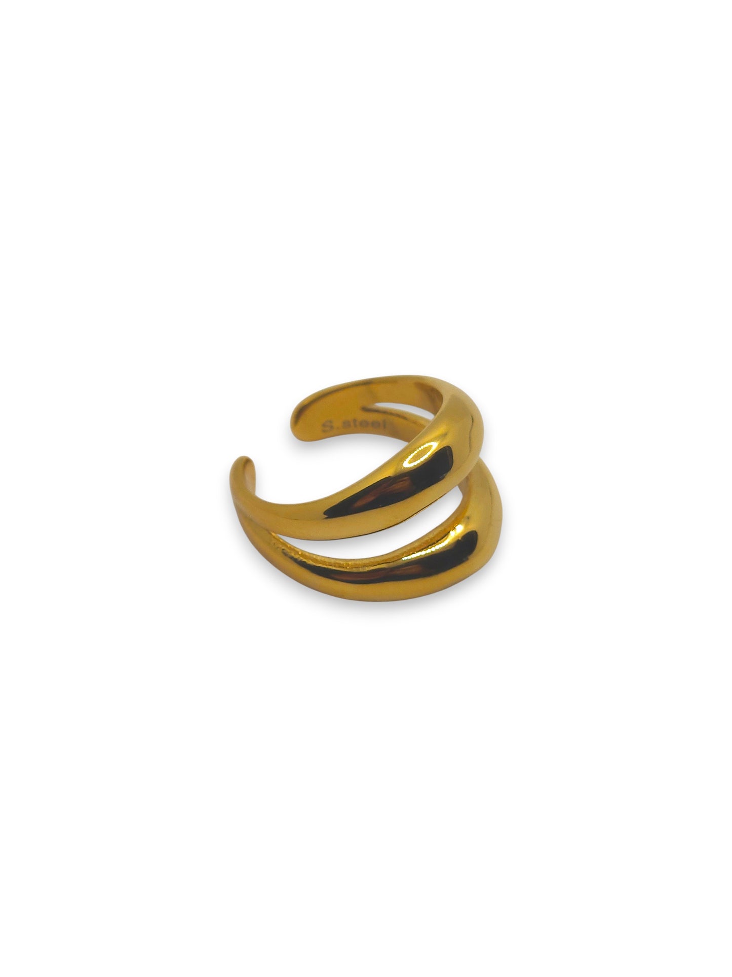 Anello Doppia Fascia Bold
