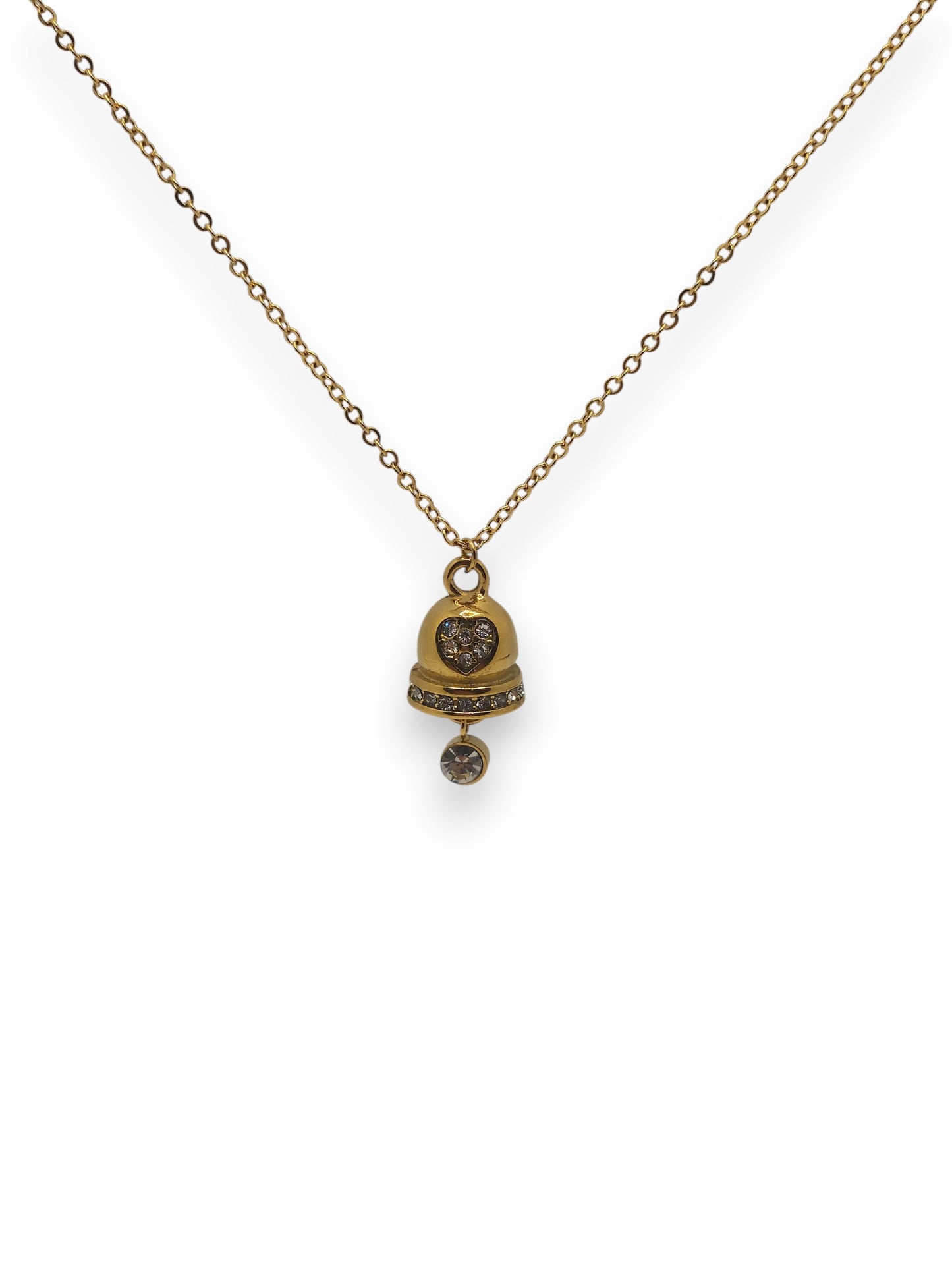 Collana Campanella Con Zirconi