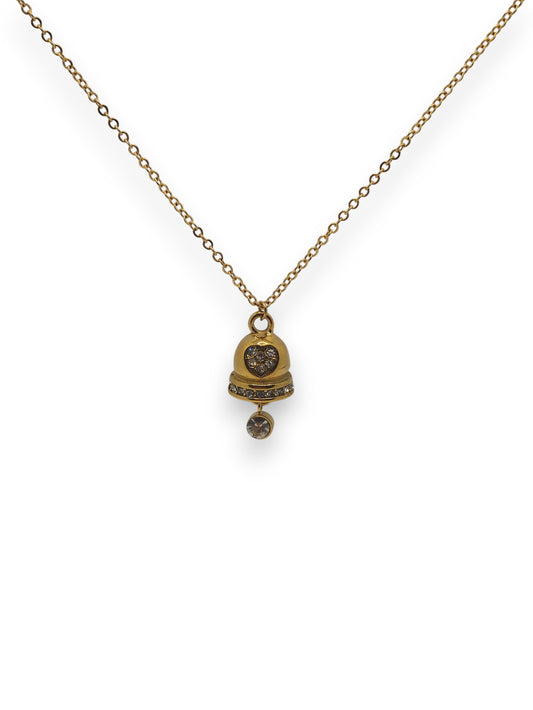 Collana Campanella Con Zirconi