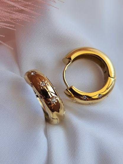 Orecchini Hoop Milky Way