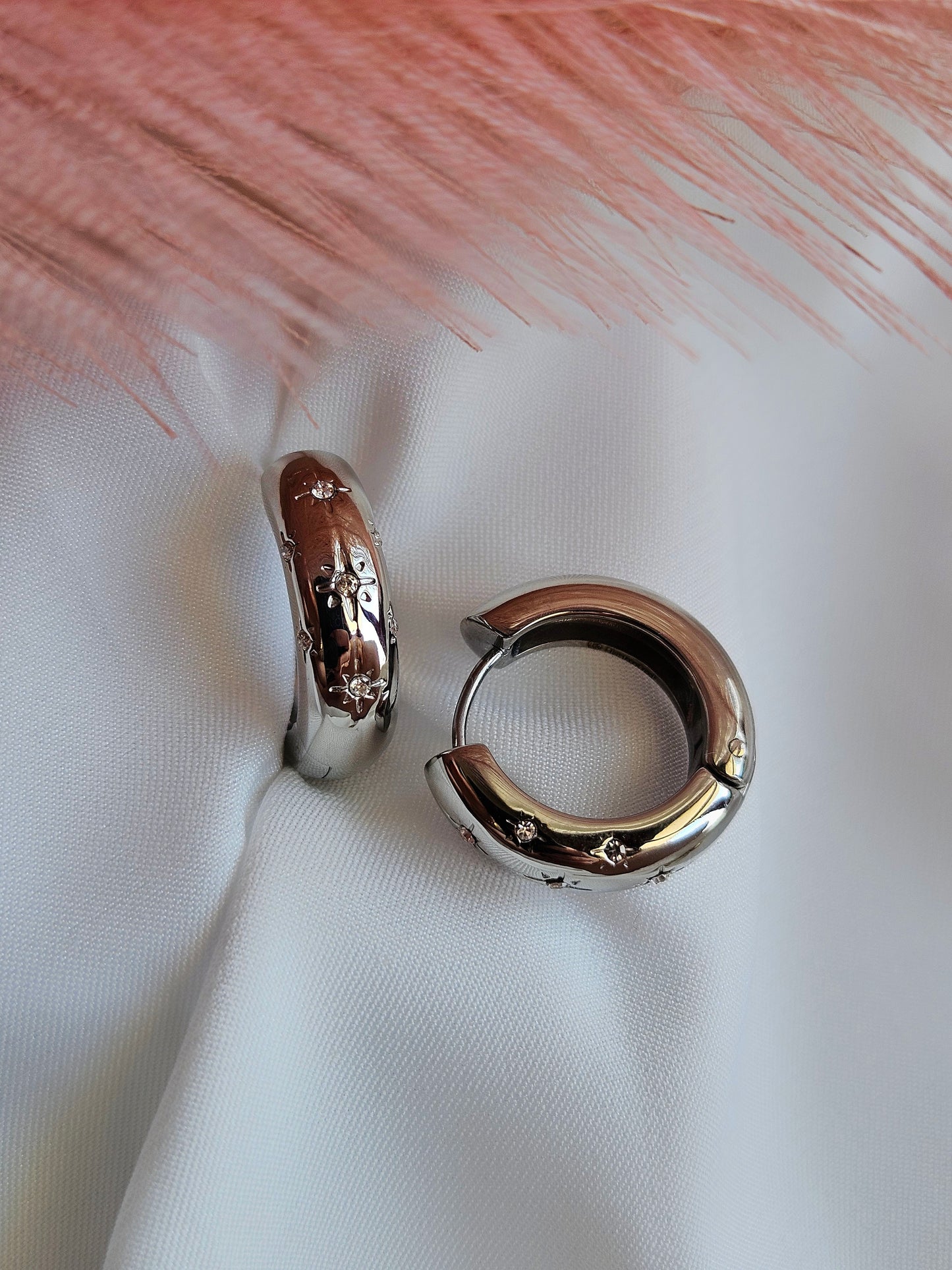 Orecchini Hoop Milky Way