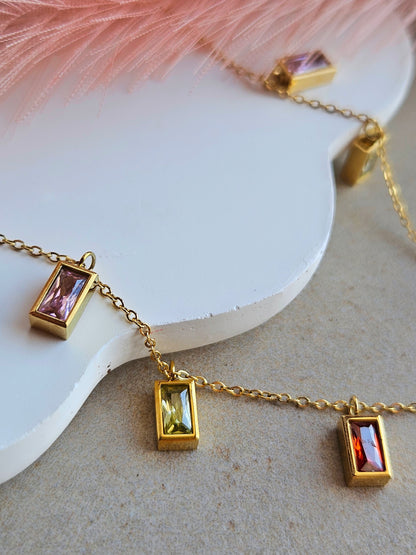 Collana Baguette Pastel