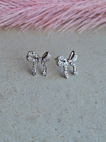 Orecchini Lobetto Fiocco Sparkling