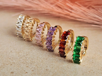 Orecchino Hoop Baguette 2.0