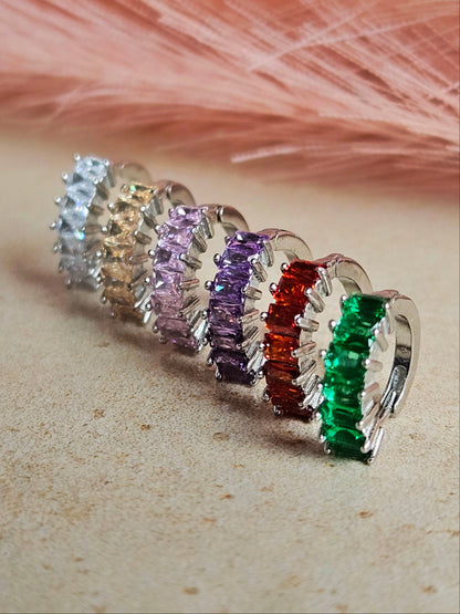 Orecchino Hoop Baguette 2.0